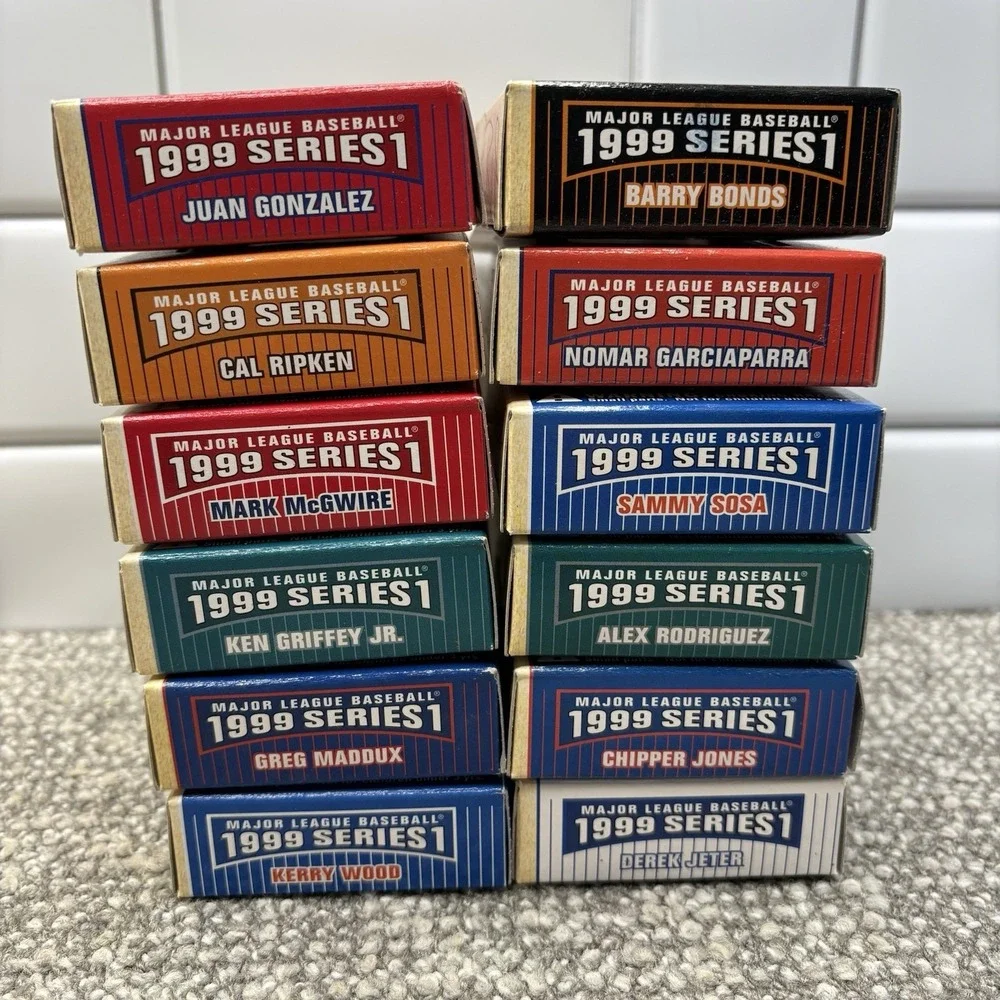 1999 Topps Action Flats Baseball Complete Set 12 Orig Box Jeter Bonds‎ Griffey - Picture 14 of 16